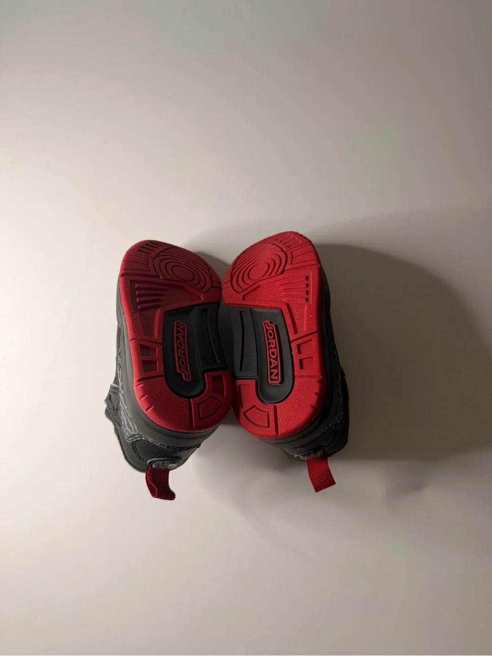 Kids Black and Red Basketball Sneakers with Strap